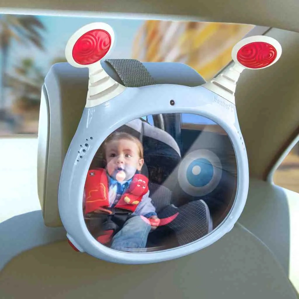 BENBAT Zrkadlo do auta aktívne s melódiami Oly Blue 0m+ 1×1 ks, detské zrkadlo