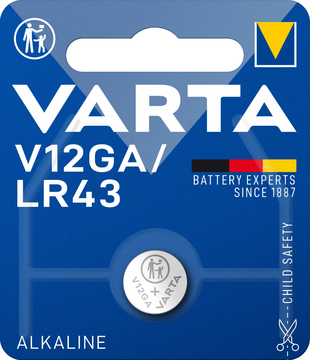 Varta V12GA/LR43 1×1 ks, lítiová baterka