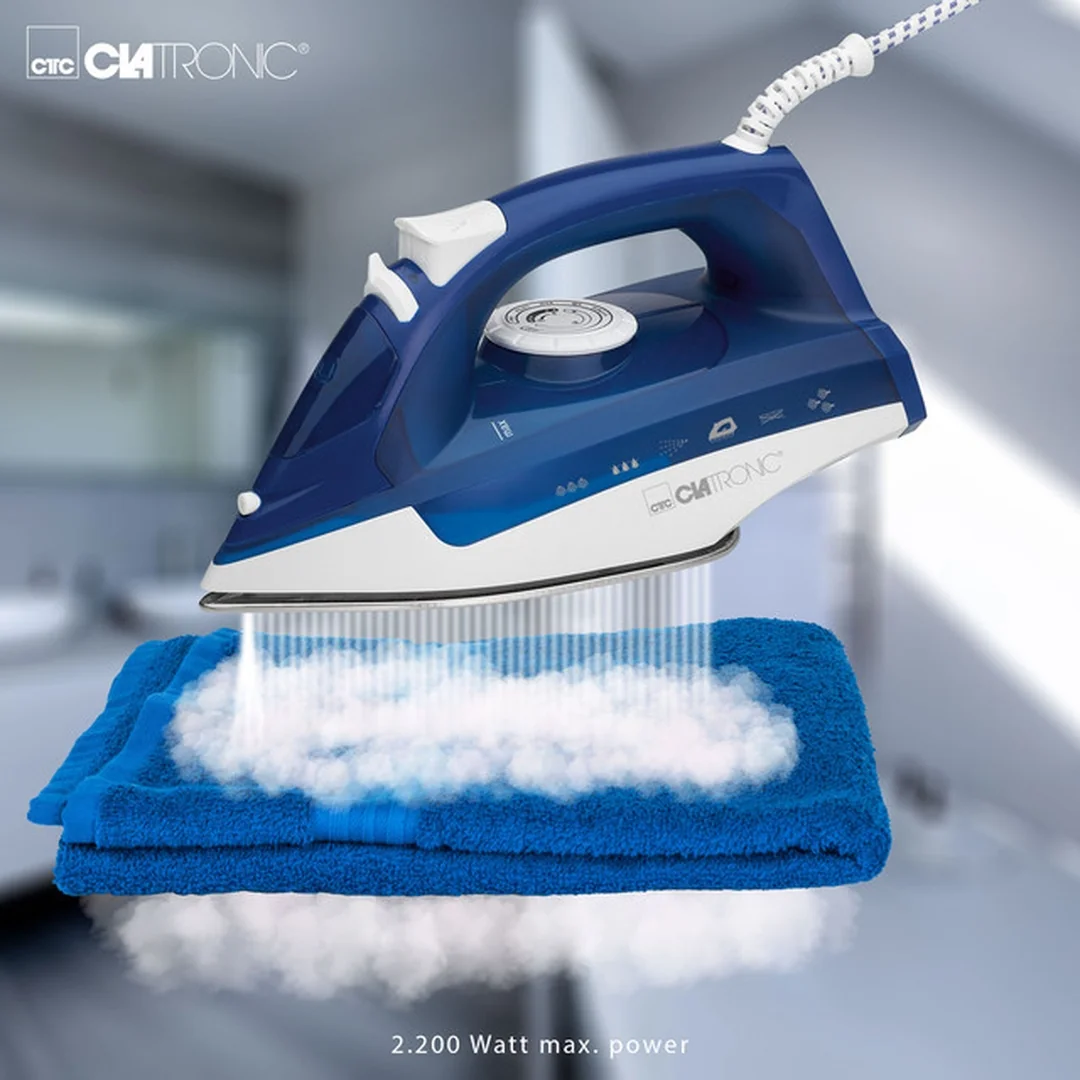 CLATRONIC DB 3704 naparovacia žehlička, 2200 W, Anti-Drip, Anti-Calc