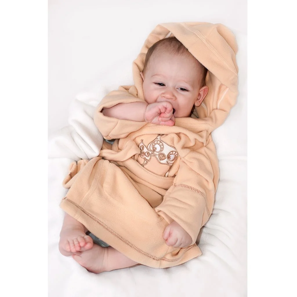Detský župan New Baby Sovičky sivý 110 (4-5r), 20C33026