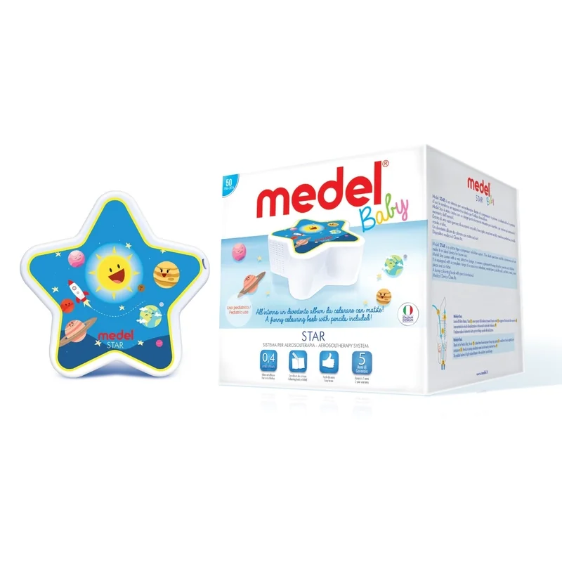 MEDEL BABY STAR Pneumatický piestový inhalátor pre deti 1×1 ks