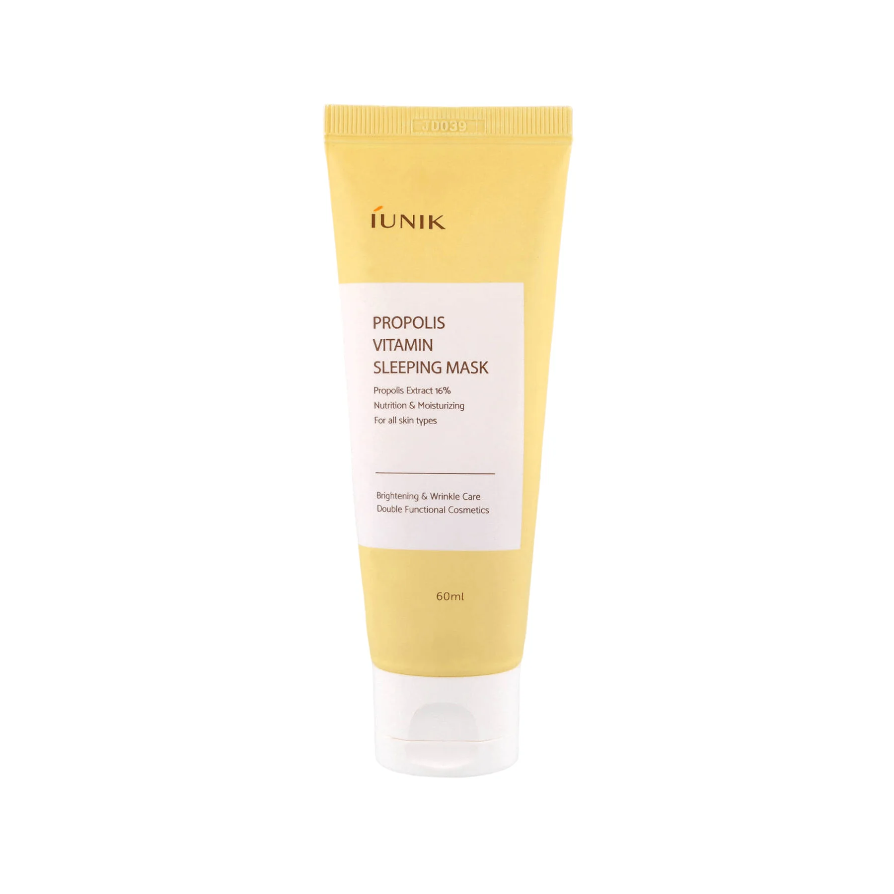 iUNIK Propolis Vitamin Sleeping Mask multivitamínová nočná maska pre obnovu pleti 60 ml