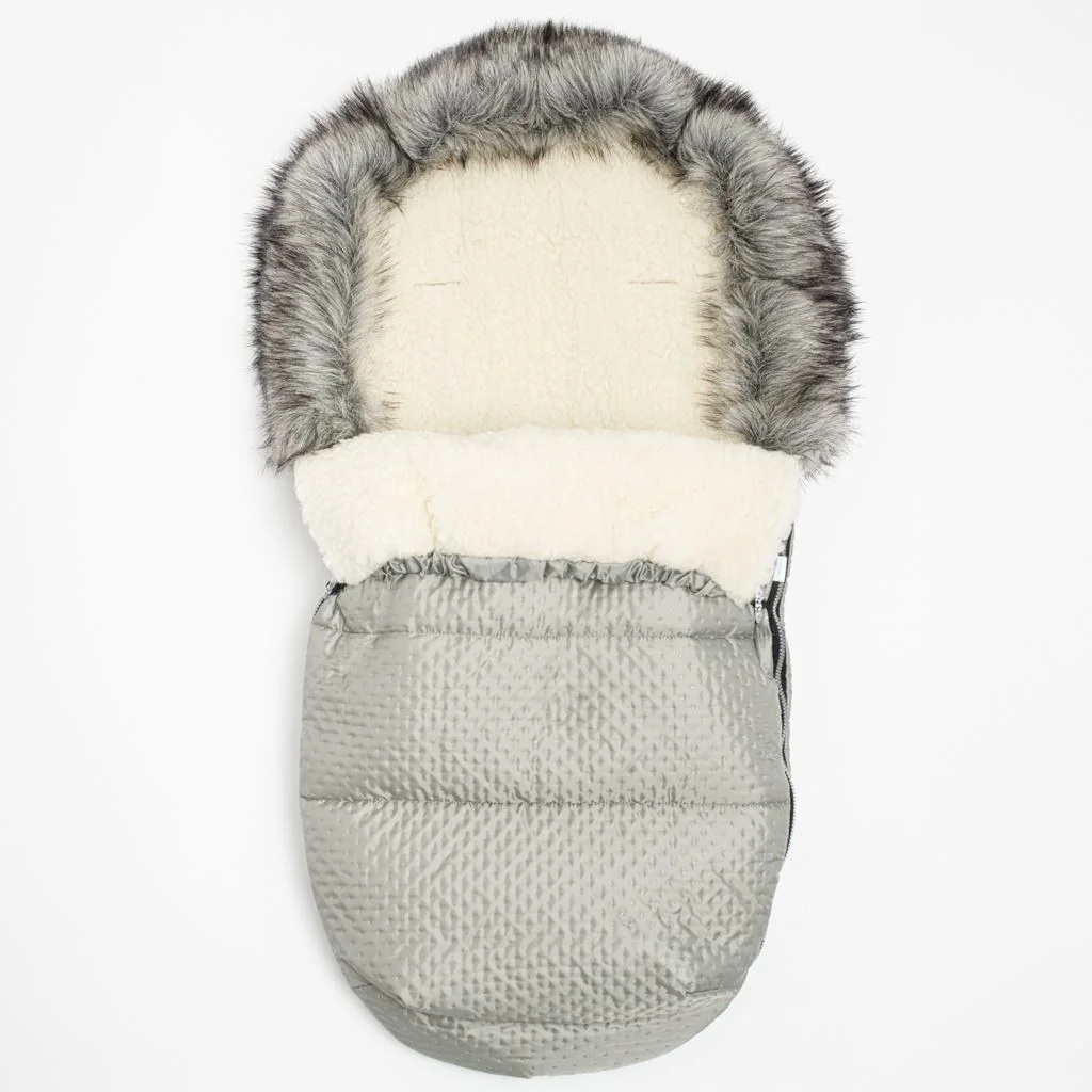 Zimný fusak New Baby Lux Wool grey , 20C53457 