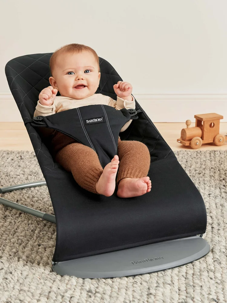 BABYBJÖRN Lehátko Bliss Cotton, Black 1×1 ks
