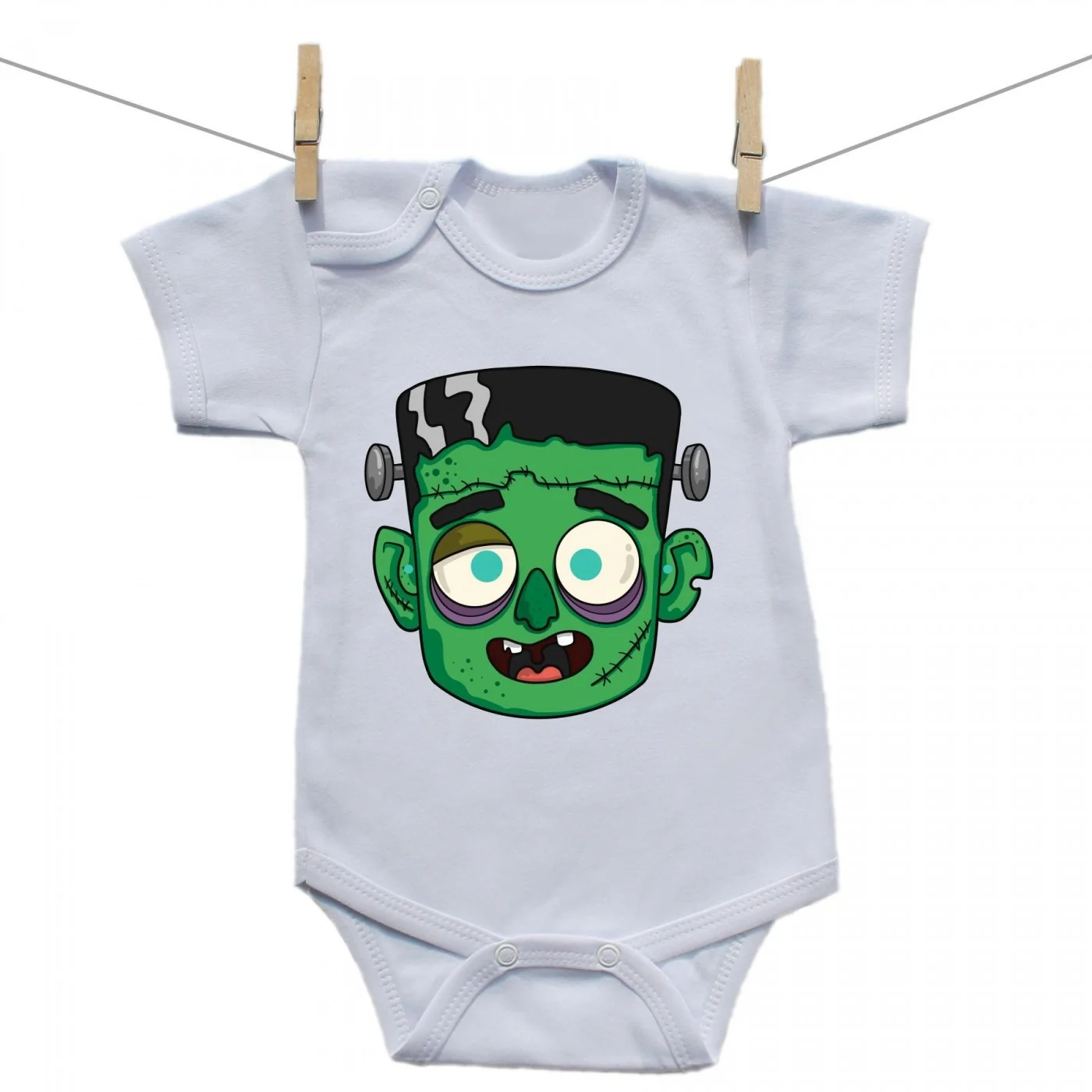 Boodyy Body s krátkym rukávom Halloween maska Veľkosť: 86