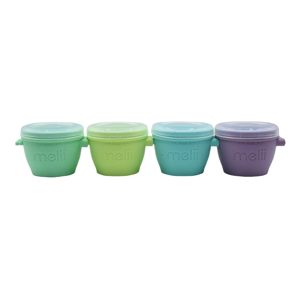 Silikónové kelímky na potraviny Snap&Go 118 ml, 4 ks silikón, stohovateľné