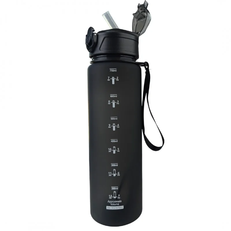Livefy fľaša na vodu Sport 750 ml, čierna 