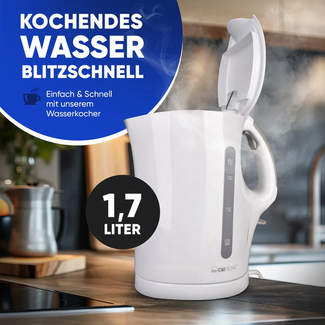Clatronic WK 3819 WH rýchlovarná kanvica 1,7 l biela