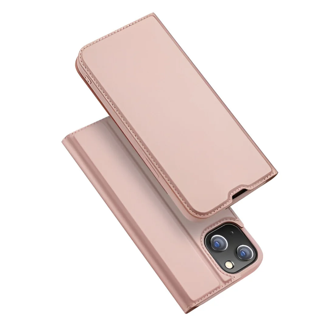 Dux Ducis Skin Pro knižkové puzdro na iPhone 13, ružové