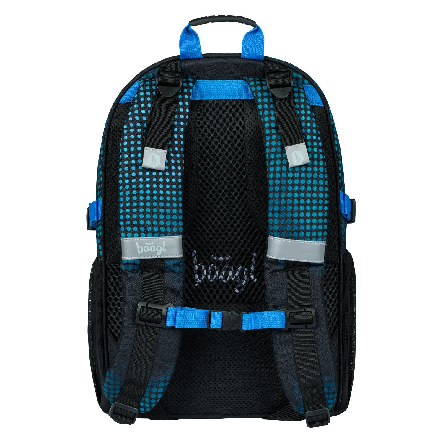 Baagl Školský batoh Core Futbalový hráč Čierno-zelený design