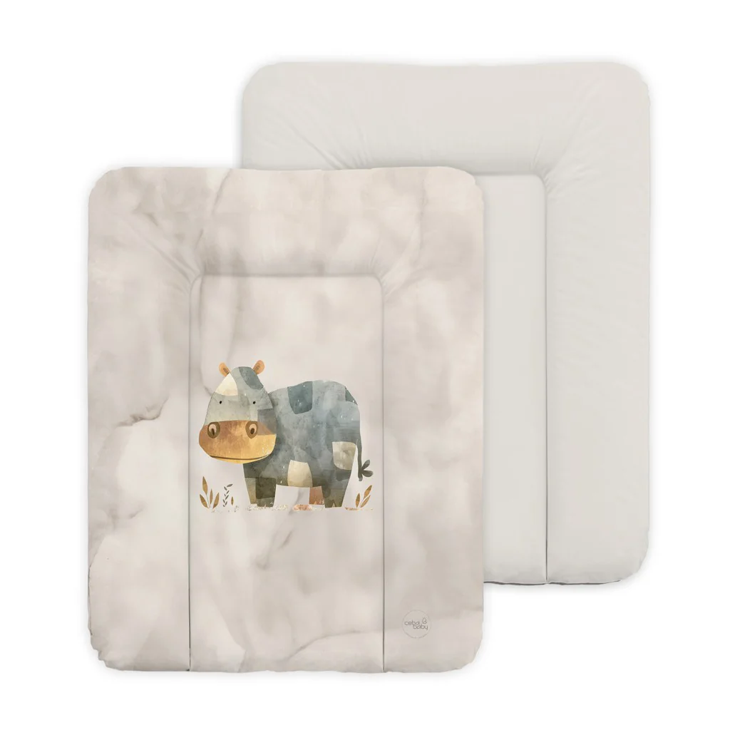 Mäkká prebaľovacia podložka 50×70 cm Basic – na komodu pre bábätko - Hroch