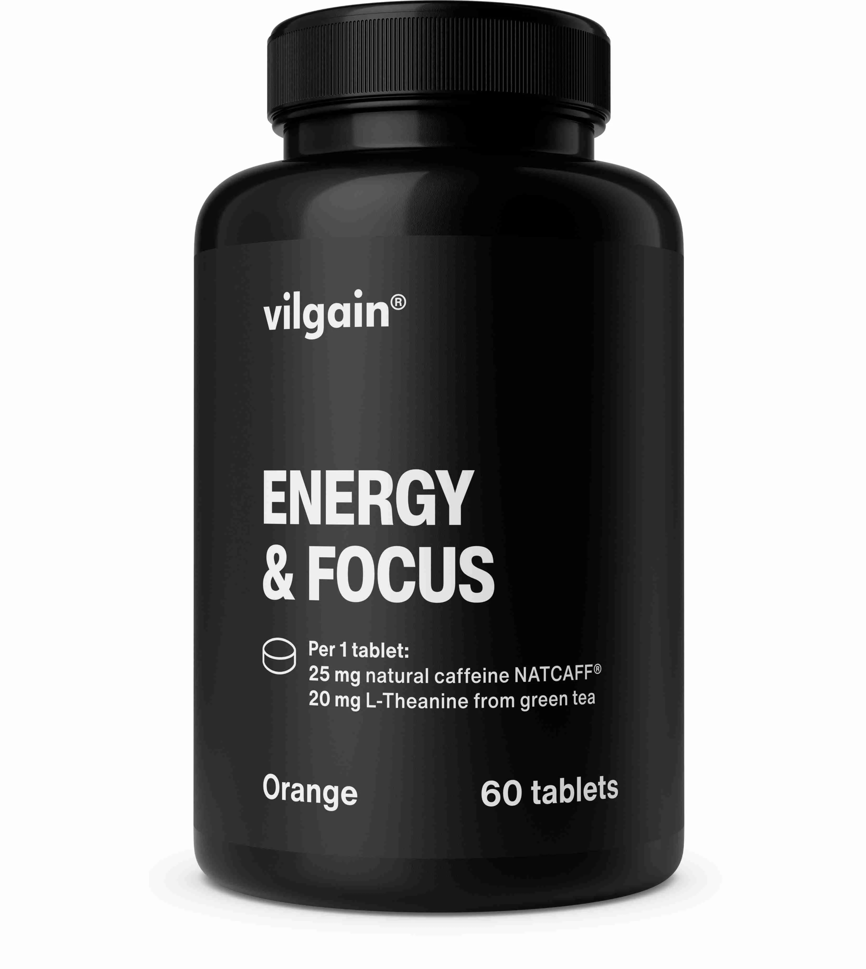 Vilgain Energy & Focus Tabs pomaranč 60 tbl