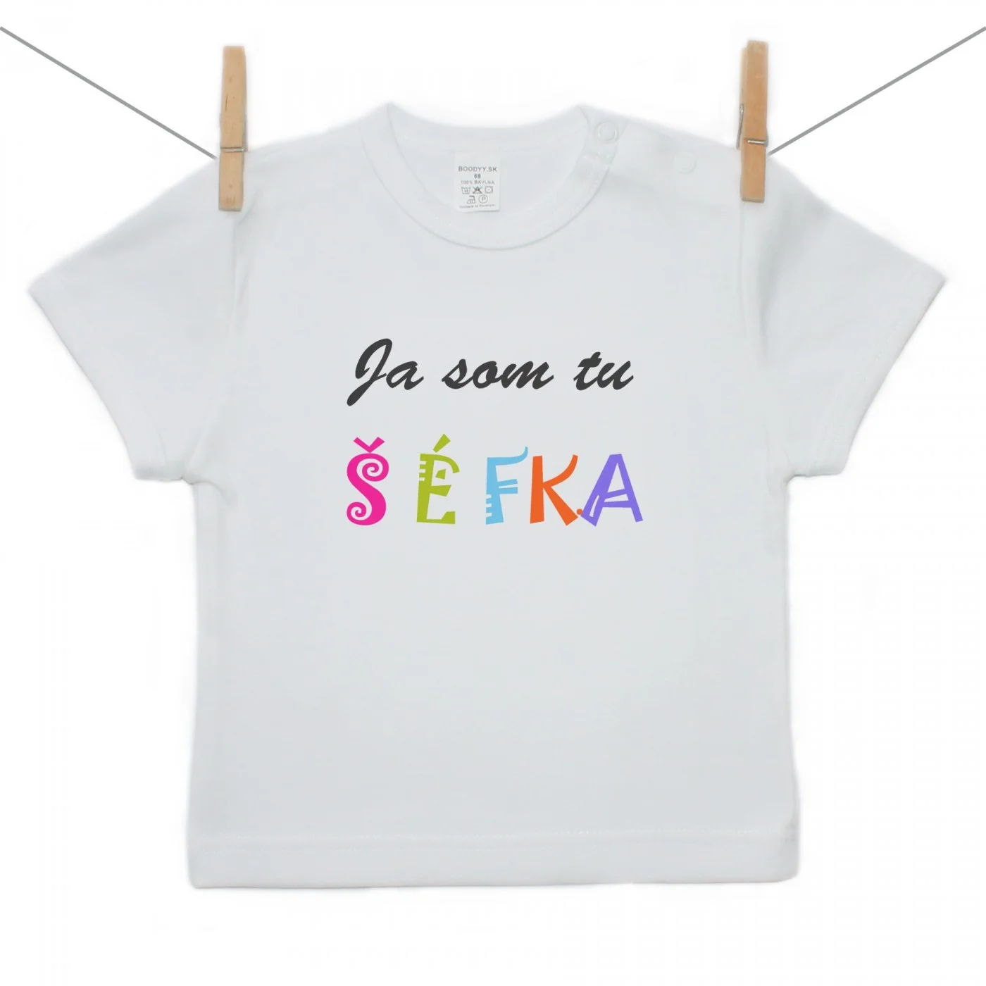 Boodyy Tričko s krátkym rukávom Ja som tu šéfka Veľkosť: 110