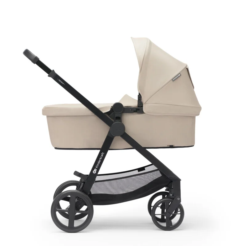KINDERKRAFT - Kočík kombinovaný 3v1 Newly Sand beige + Mink PRO