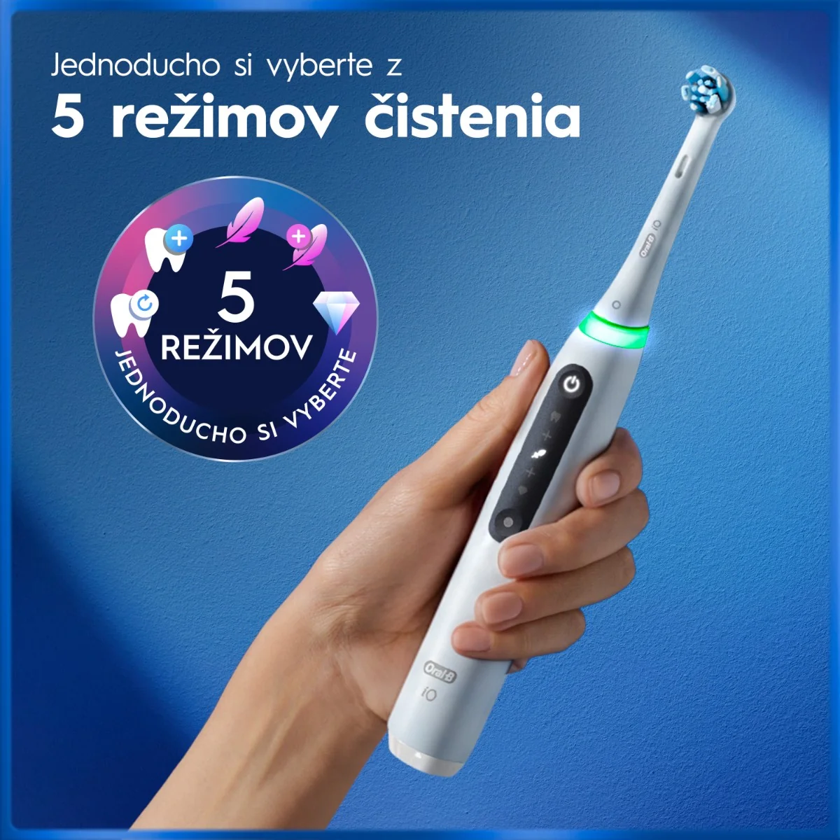 Oral B iO Series 5 Duo Black&White Elektrická zubná kefka 1×1 ks, elektrická zubná kefka
