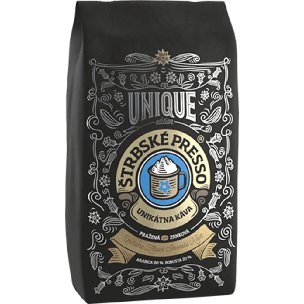 Štrbské Presso Brown Unique 250g Zrnková Káva