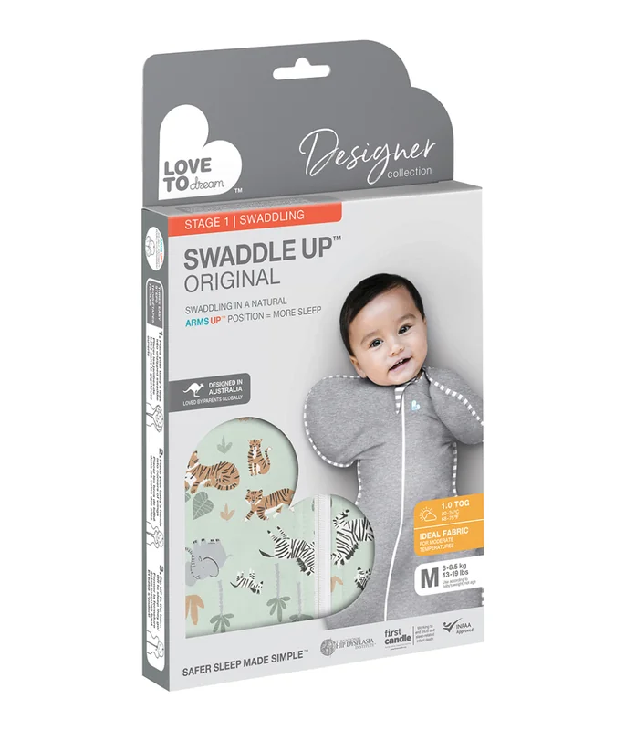 Love To Dream Swaddle UP - Zavinovačka, veľkosť S, safari - 1 FÁZA, 1-3m, 3,5-6kg 1×1 ks