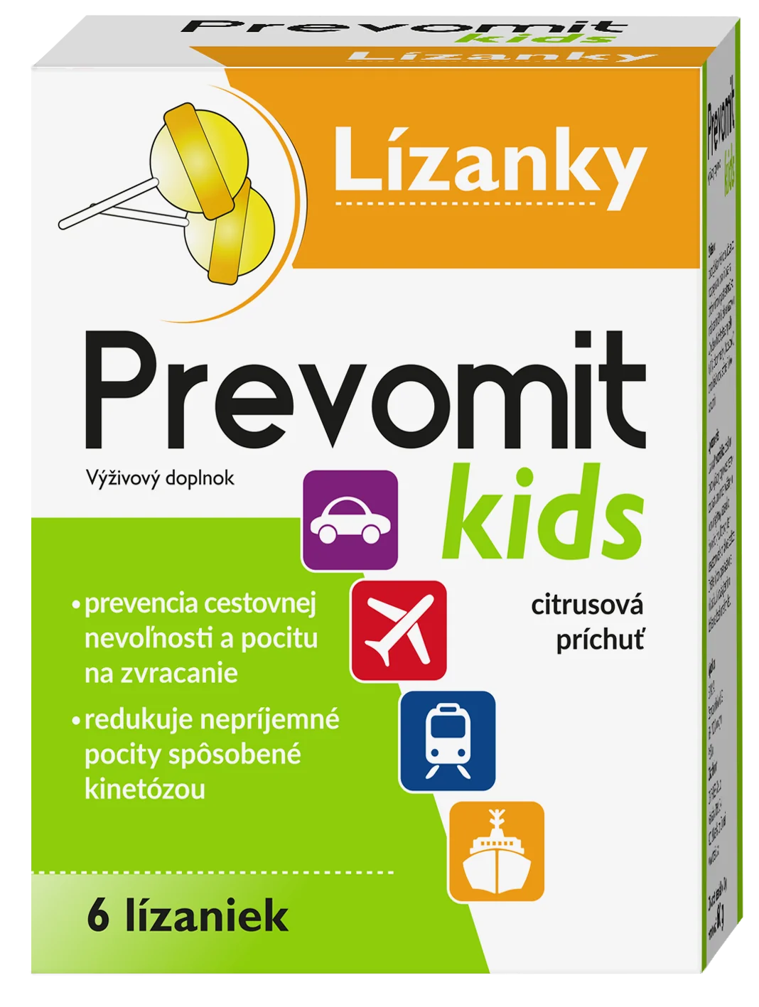 Prevomit Kids lízanky 6 ks