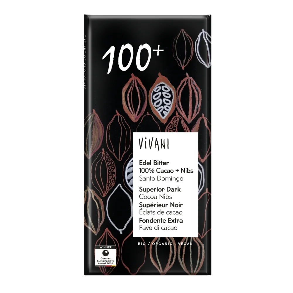 Čokoláda horká 100% BIO Vivani (3x80g) Family pack