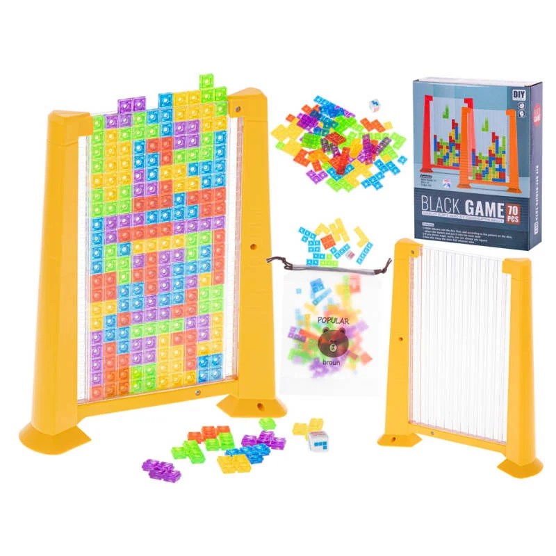 Tetris puzzle bloky – logická hra, 70 dielov
