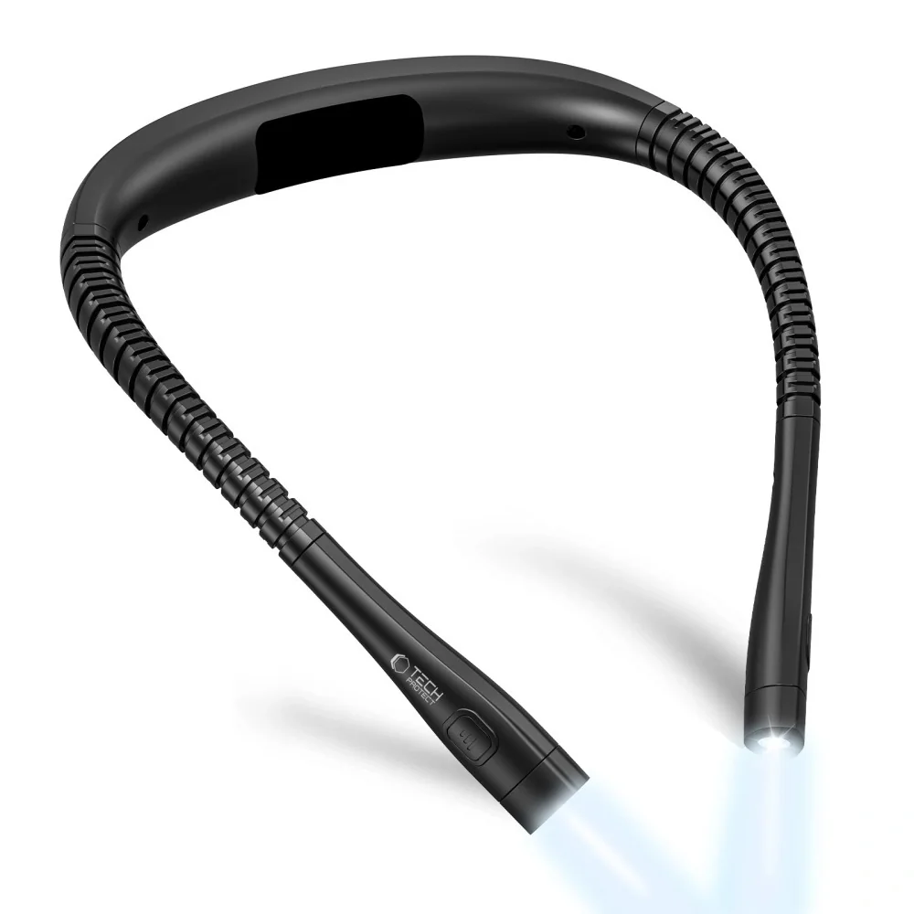 Tech-Protect LL200 LED lampa na krk, čierna