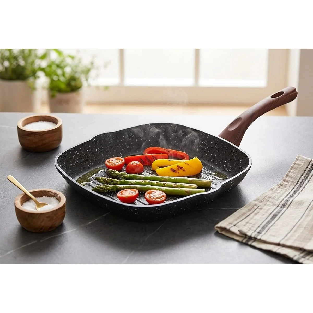 Panvica Black Marble Line grilovacia, 28 cm