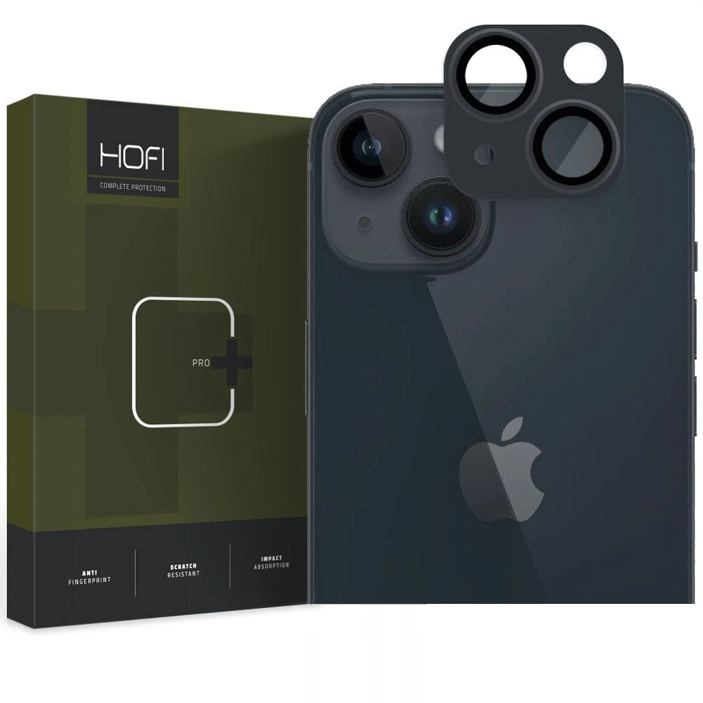 HOFI Fullcam Pro+ ochranné sklo na kameru na iPhone 15 / 15 Plus, čierne ne