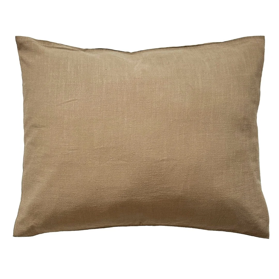 Ľanové obliečky Naira mustard, rozmer: obliečka na vankúš 50 x 65 cm