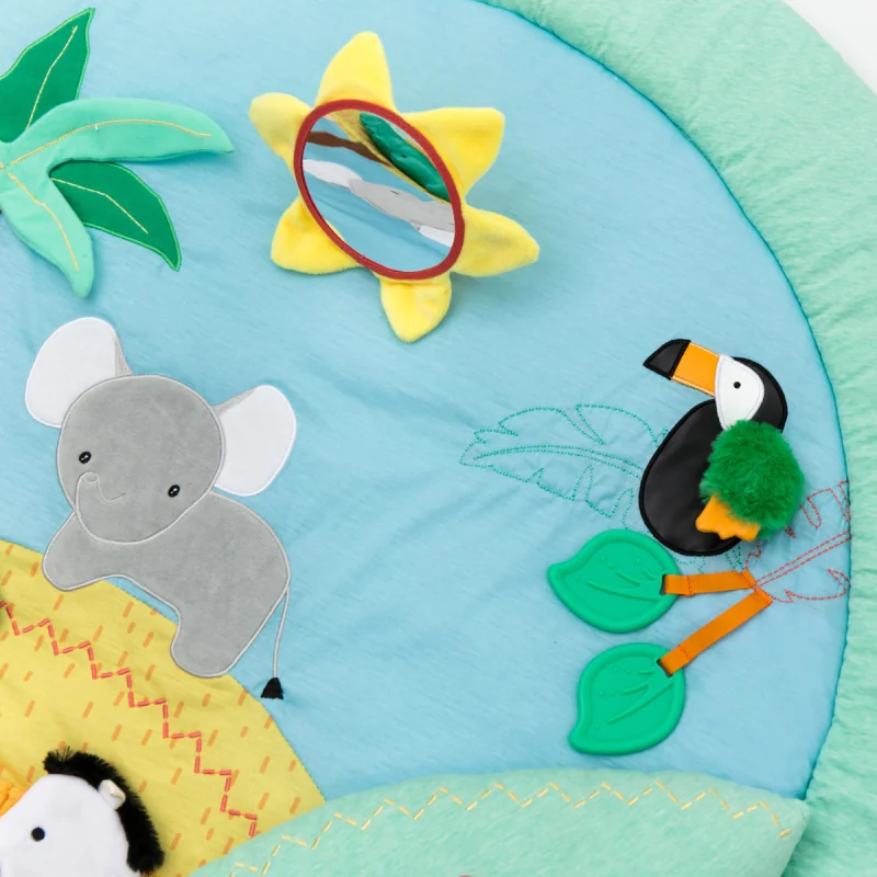 Little Big Friends Edukačná podložka pre deti Džungľa 100 cm