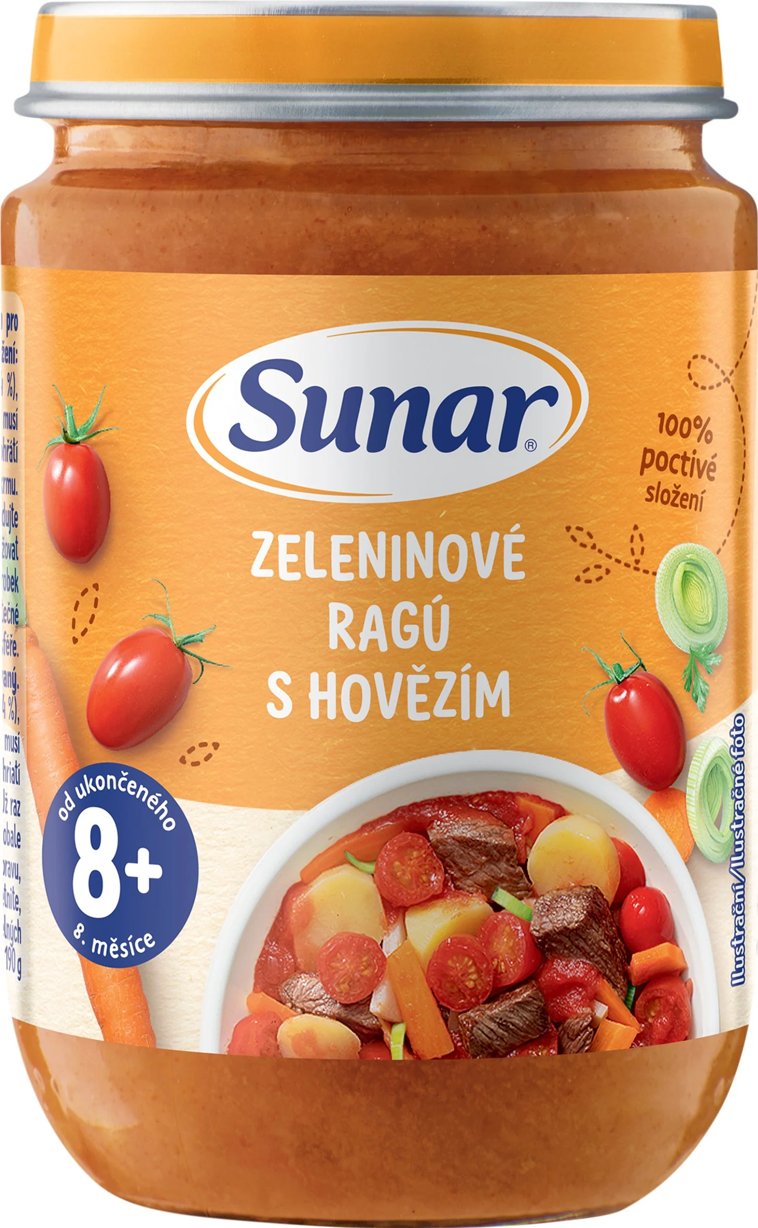 Sunar zeleninové ragú s hovädzím 190 g