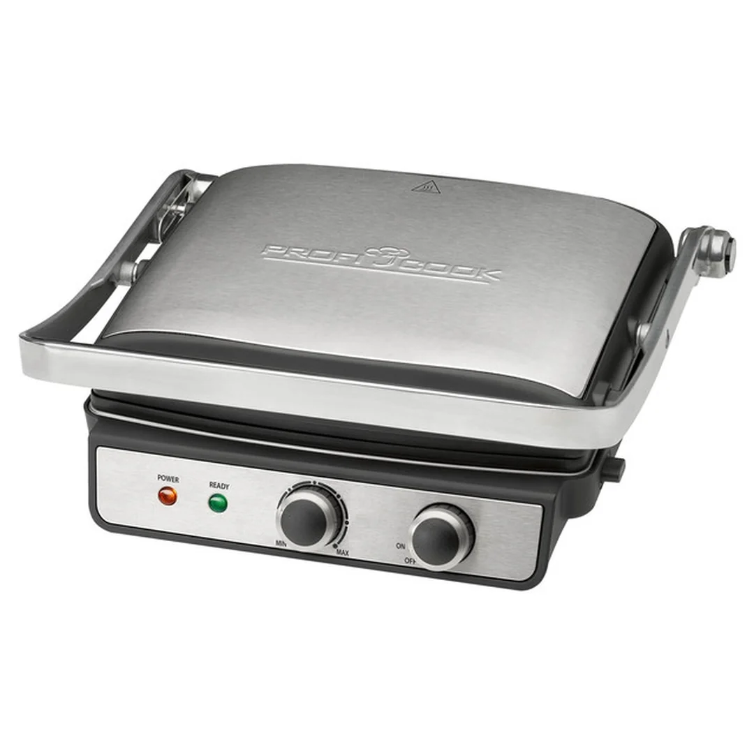 ProfiCook KG 1264 kontaktný gril 2000 W, otváranie 180°