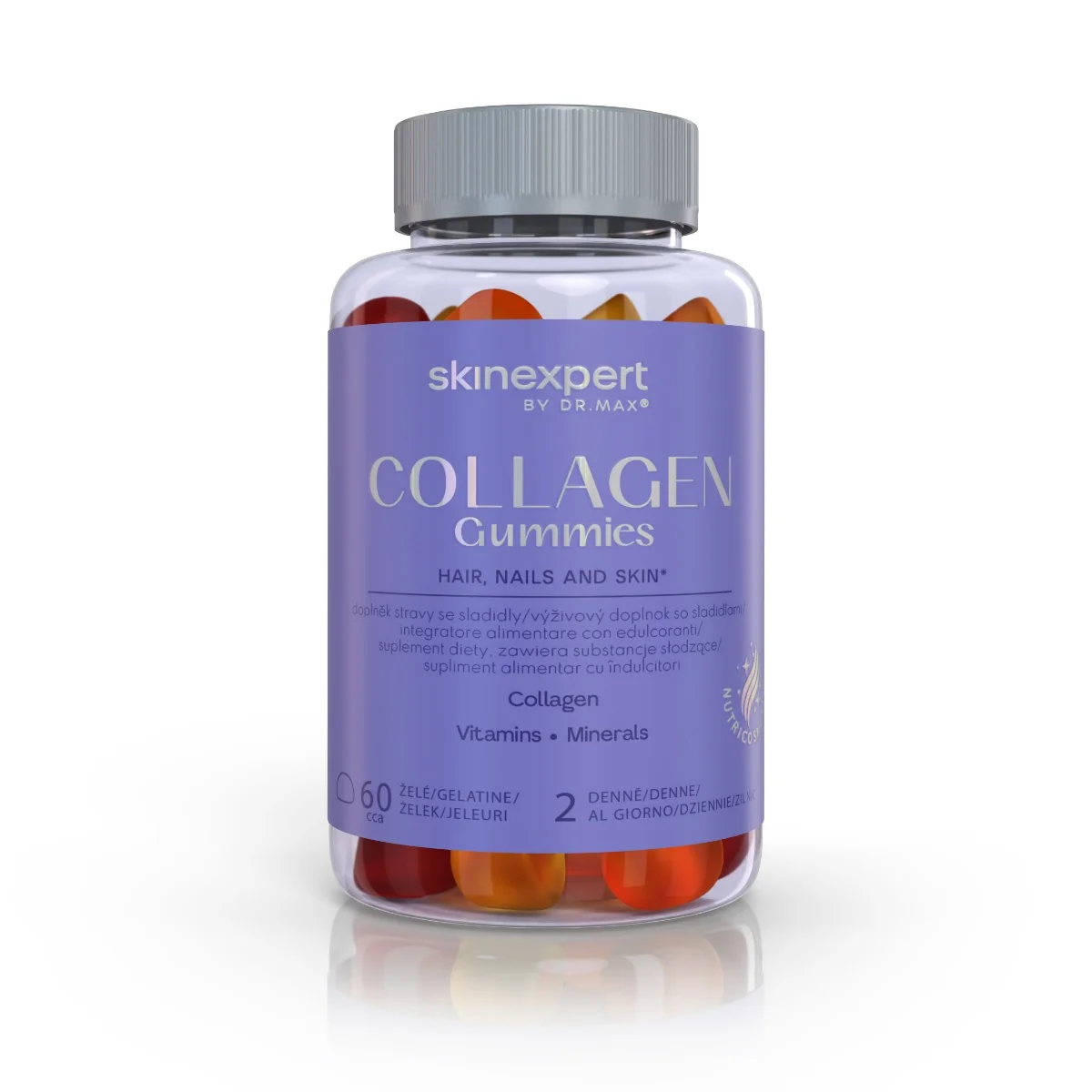 SKINEXPERT COLLAGEN GUMMIES 1×60 ks, želé