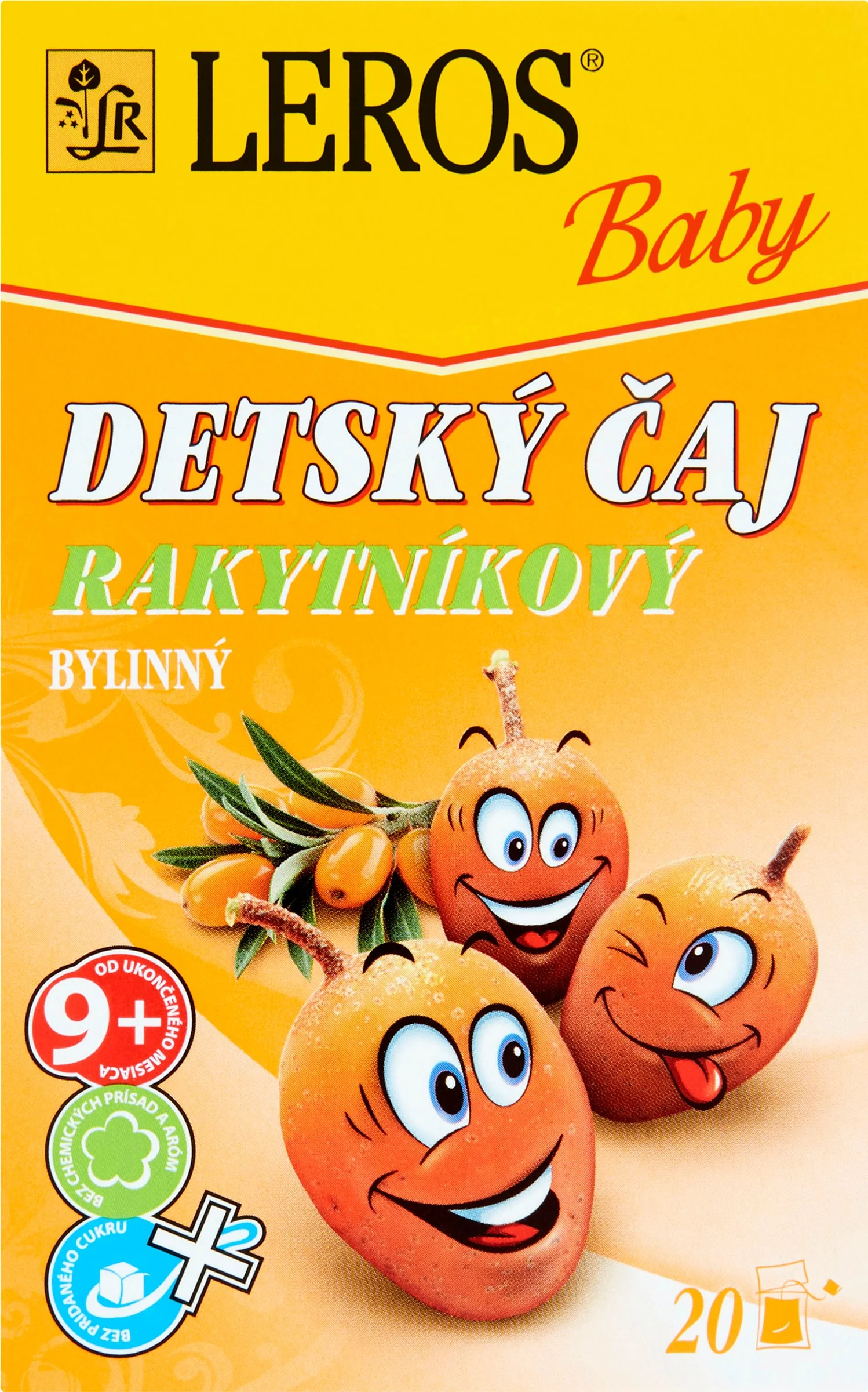 LEROS Detský čaj - rakytníkový 20×2 g, čaj