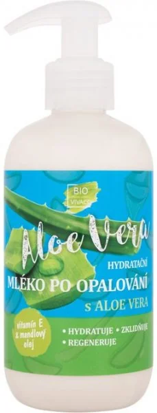 SUN BIO - ALOE VERA TELOVÉ MLIEKO - hydratačné po opaľovaní 1×250 ml, telové mlieko po opaľovaní