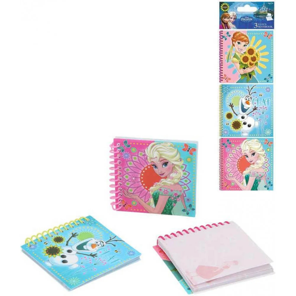 Disney Zápisník ROZEN 3ks 2x-MOVEO