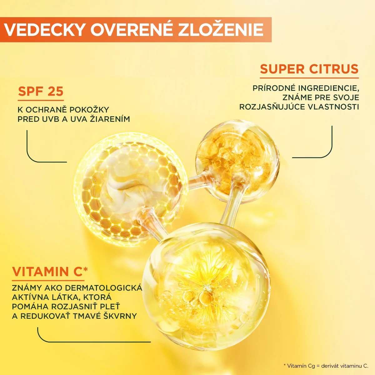 Garnier Skin Naturals Krémové sérum s vitamínom C na rozjasnenie pleti, 50 ml 1×50 ml, krémové sérum