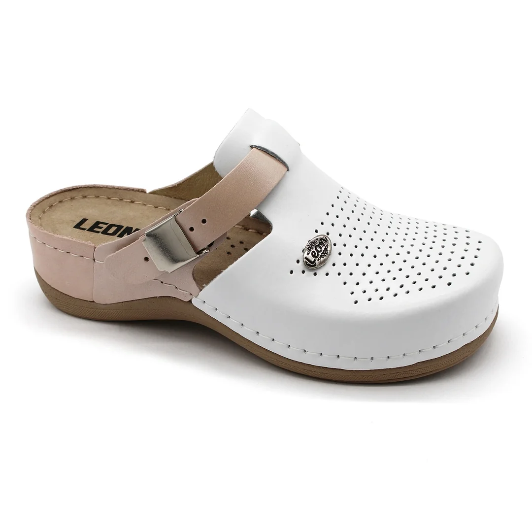 Leon 901 Dámska zdravotná celokožená obuv 36 - 22.5cm, lososová, 4,5 cm