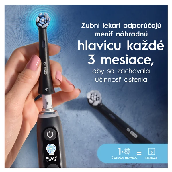 Oral-B iO Series Ultimate Clean, hlavice zubnej kefky, čierne 4 ks