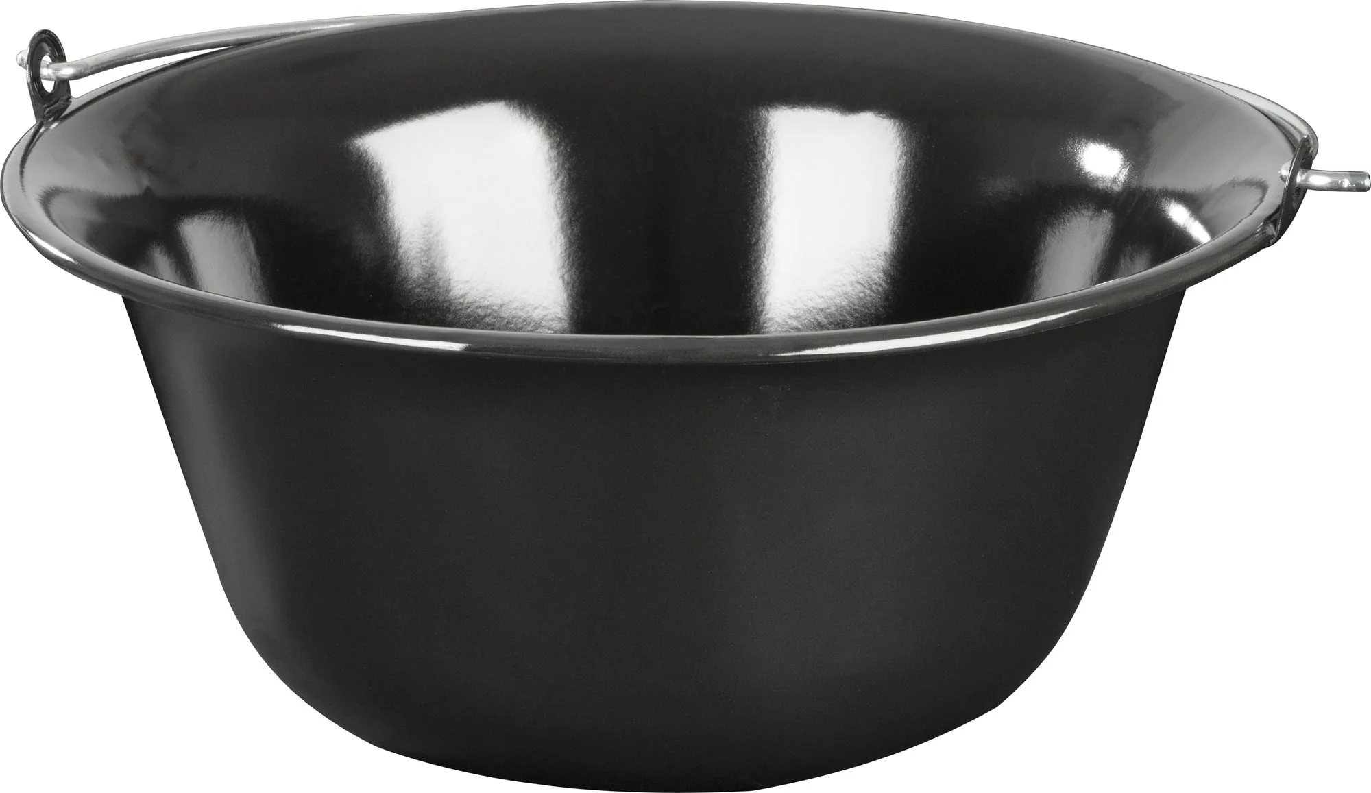 MagicHome smaltovaný kotlík na guľáš, 1 ks 12 l, 39,8x18 cm, čierny, bez pokrievky