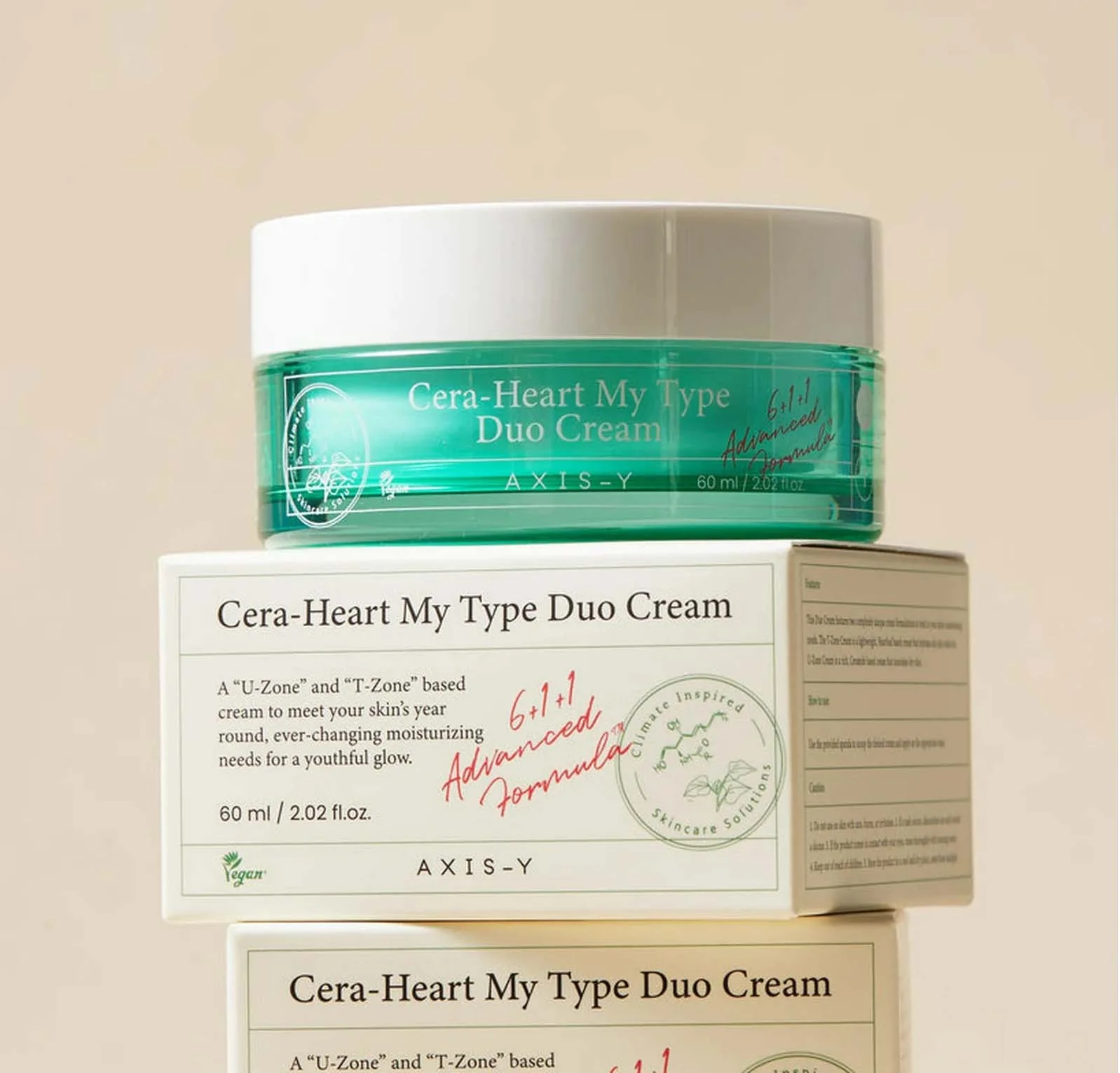 AXIS-Y Cera-Heart My Type Duo Cream dvojitý hydratačný krém 60 ml