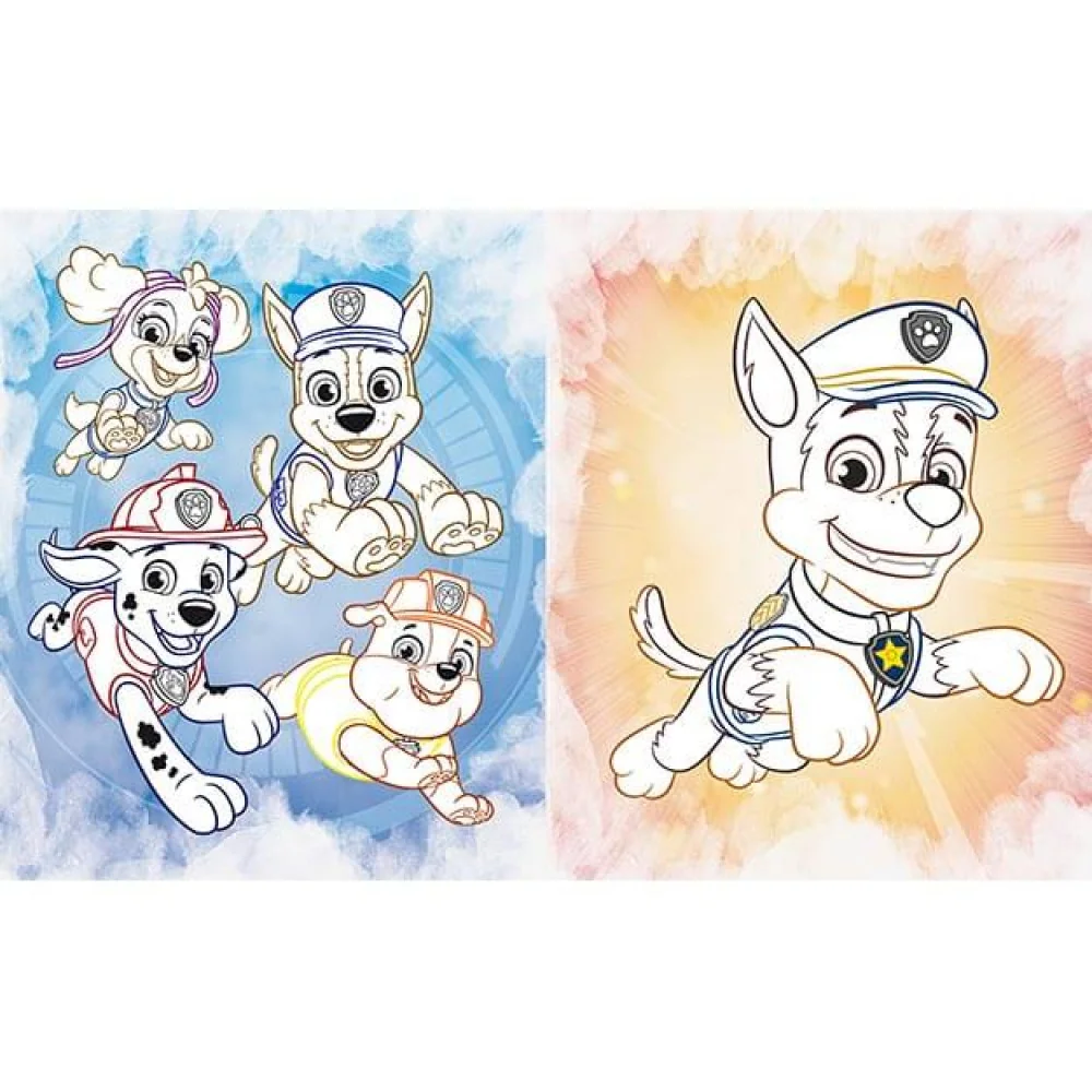 Vymaľovanky so samolepkami - PAW PATROL-MOVEO