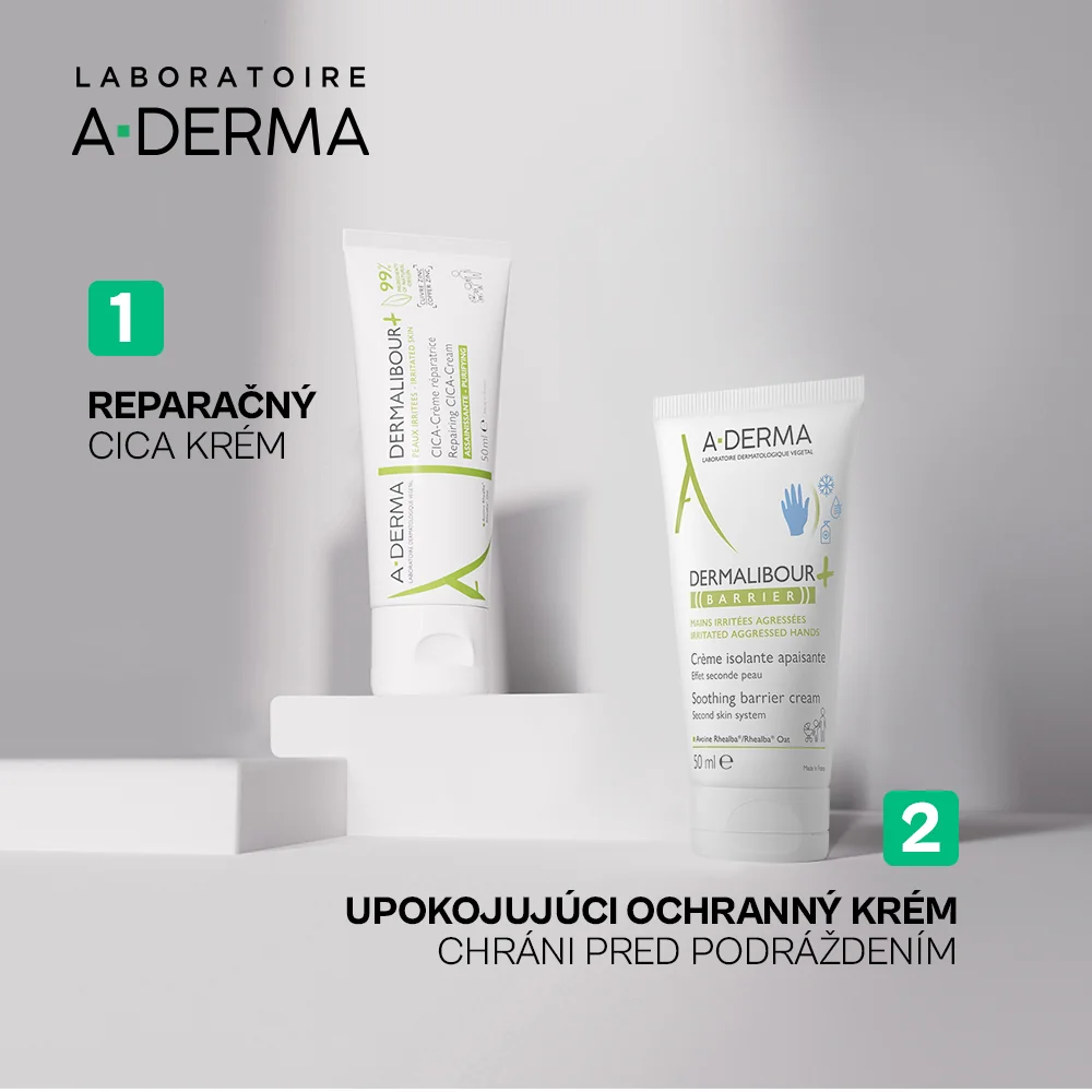 A-DERMA DERMALIBOUR+ Reparačný CICA-Krém 1x50ml, CICA krém