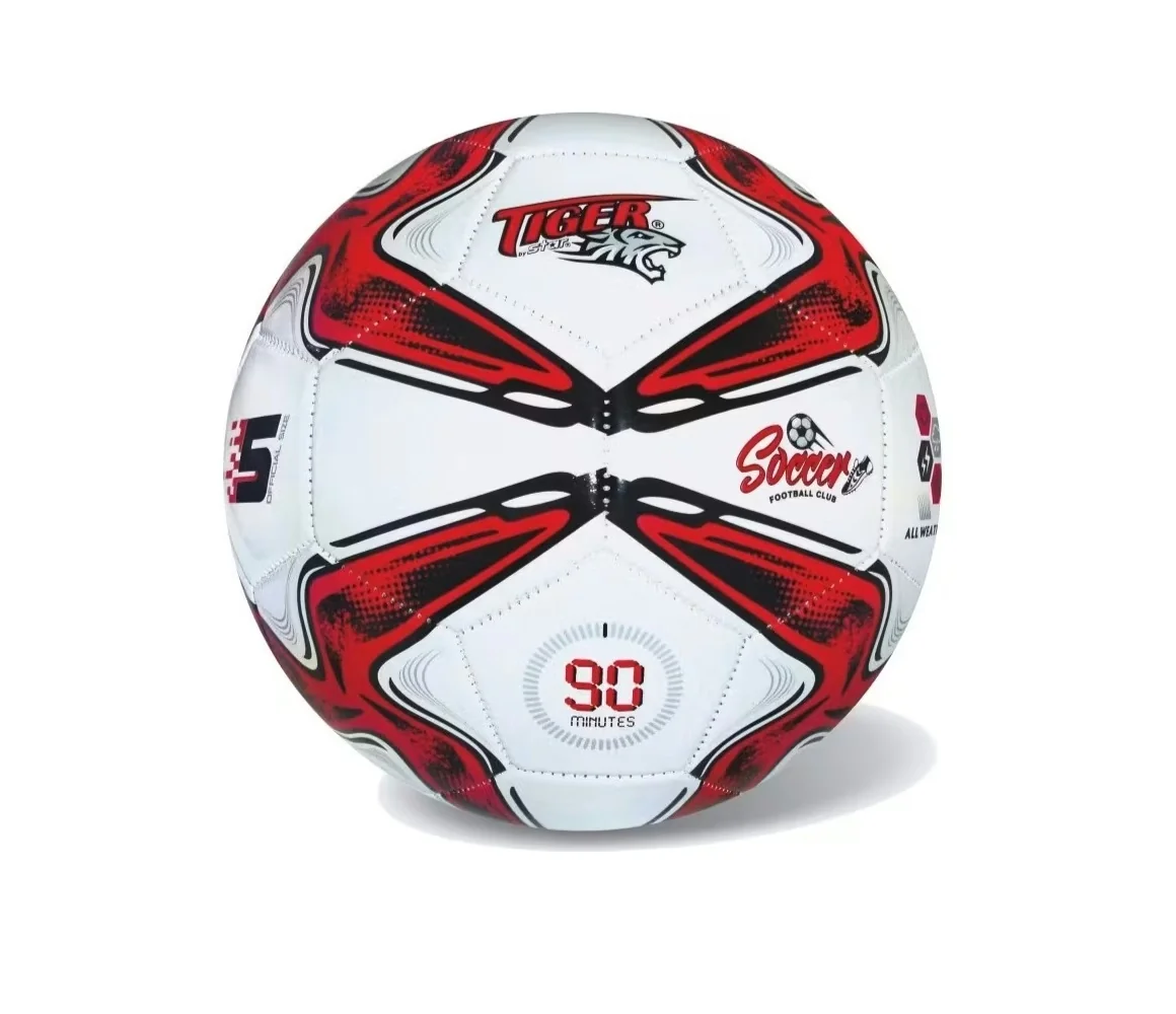 Futbalová lopta Soccer Club červená veľkosť 5
