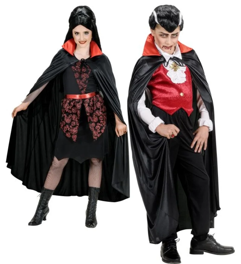 Detský plášť čierno-červený unisex 110cm