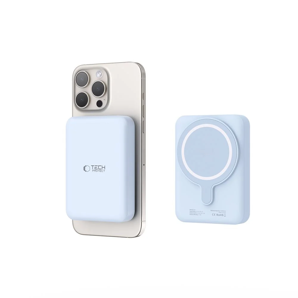 Tech-Protect PB11 LifeMag MagSafe Power Bank 10000mAh, modré