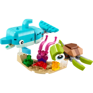 LEGO® Creator 31128 Delfín a korytnačka 1×1 ks, lego stavebnica