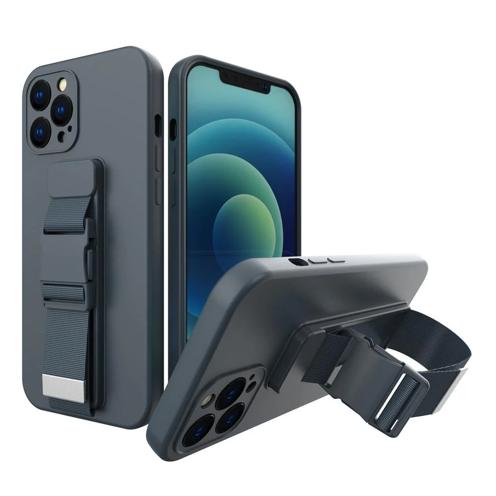 MG Rope silikónový kryt na Samsung Galaxy A52s 5G / A52 5G/4G, tmavomodrý drý