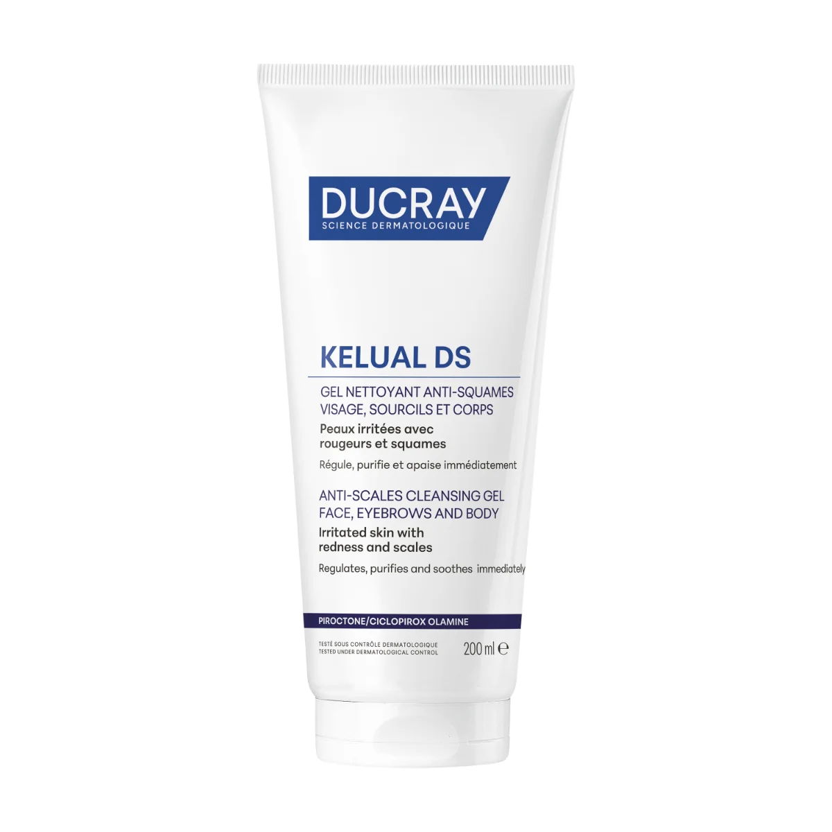Ducray Kelual DS Čistiaci gél 1×200 ml, čistiaci gél