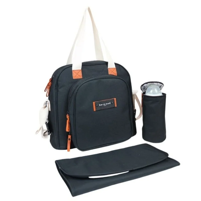 Baby on Board prebaľovacia taška Square Duo Black