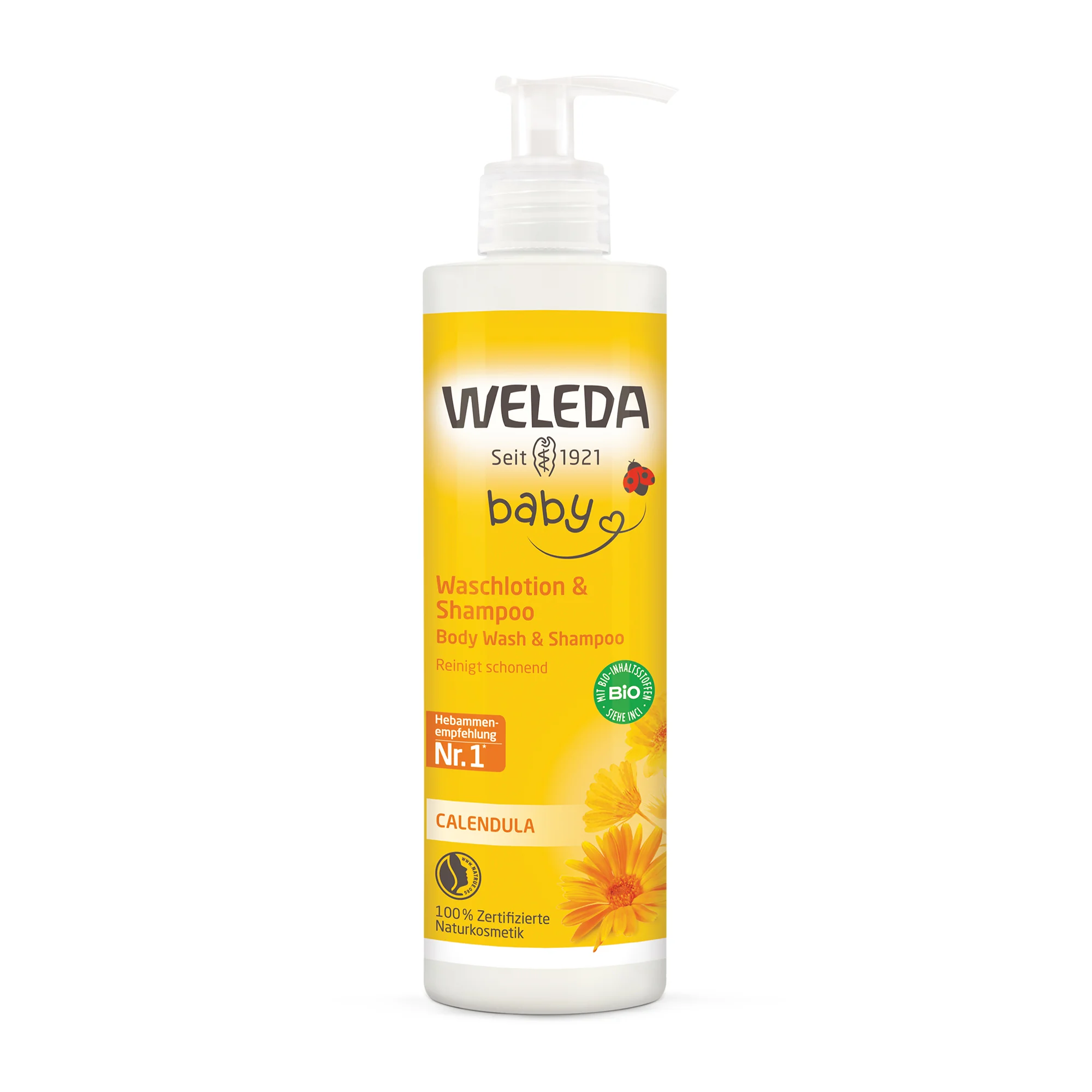 WELEDA Nechtíkový umývací krém a šampón 400 ml